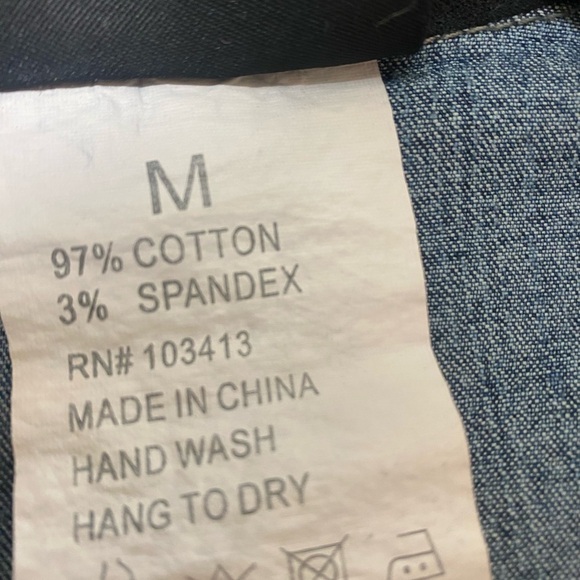 Vintage Ethyl Embellished Denim Blazer NWT size M - Picture 7 of 8